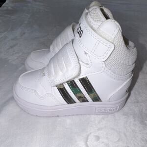 adidas GY4431‎ White Black Green Unisex Kids High Top Sneaker Synthetic US 6K